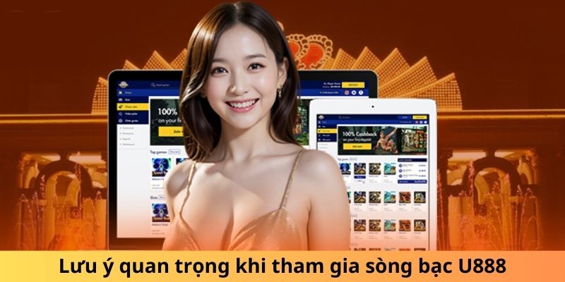 Lưu ý quan trọng khi tham gia sòng bạc U888